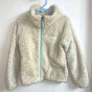 Columbia Girls Fleece XS (6/7) in white/cream color